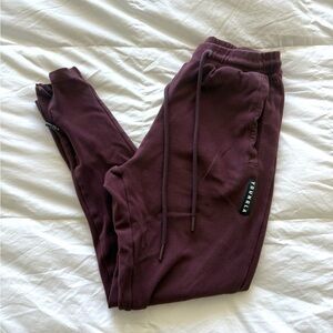 YoungLA Men’s Medium Maroon/Burgundy Jogger Sweatpants with pockets